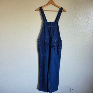 Lucky Brand Soft Utility Denim Overall Blue Indigo Size Women's Small Tie Waist